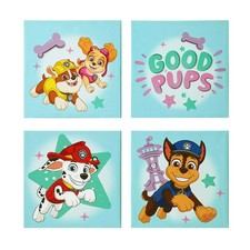 Nickelodeon Paw Patrol Canvas Wall Art 4 Piece Kids Room Decor picture