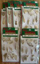 72pc VTG Darice Musical Instrument Ornaments NOS Holiday Trimmings, Crafts picture