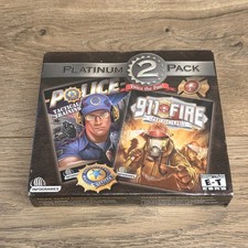 Platinum 2 Pack: Police Tactical Training & 911 Fire Rescue PC Games New Sealed picture