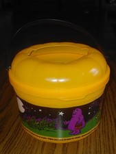 Vintage 1993 McDonald’s Grimmace Halloween Happy Meal Bucket w/outer lid picture
