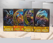 Holo Anime Set: Blue-Eyes White Dragon + Dark Magician + Girl + Red-Eyes Cards picture