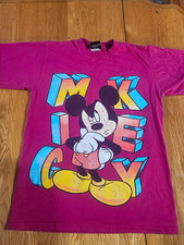 Vintage Velva Sheen Disney Mickey Mouse Graphic T-Shirt Adult Size Small picture