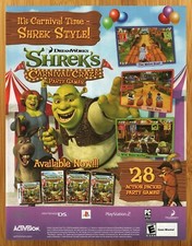 2008 Shrek's Carnival Craze PS1 PS2 Wii DS PC Print Ad/Poster Video Game Art 00s picture