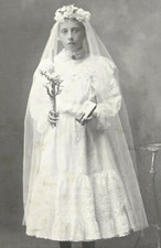 VTG 1910s Grand Rapids MI Religious Photo Girl Catholic Ceremony by 