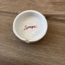 Vintage 1980s Spago Beverly Hills Ceramic Ash Tray Collectible 3 Inch Souvenir picture