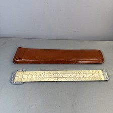 Vintage Pickett Model N-500 ES Slide Rule W/ Original Leather Case Made in USA picture