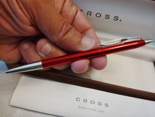 VERY RARE Cross Century Sport Racing Red & Chrome Ballpoint Pen AT0082S-25 NEW picture