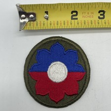 U.S. Military Army 9th Infantry Division Patch Insignia Full Color 2.5” Round picture
