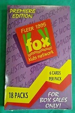 1995 FLEER FOX KIDS NETWORK TRADING CARDS - FACTORY SEALED BOX - X MEN, THE TICK picture