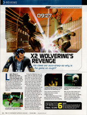 Activision X2 Wolverine's Revenge PS2 Game Review Print Ad 2003 Marvel X-Men picture