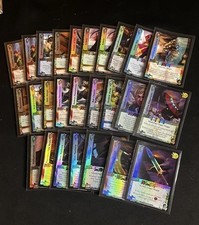 28 Soul Caliber 3 Trading Card Lot 7 Foil Cards Universal Fighting System picture