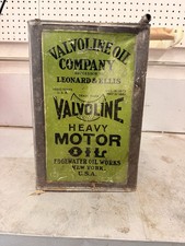 Vintage Valvoline Heavy Motor Oil 5 Gallon Can Empty Good Condition picture