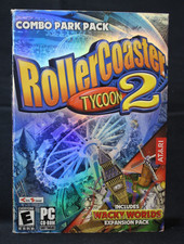RollerCoaster Tycoon 2 Wacky Worlds Expansion Combo Park Pack PC CD-ROM CIB picture