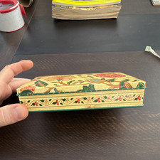 The Metropolitan Museum of Art Floral Metal Rectangular Trinket Box w/Lid picture