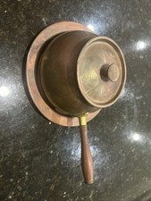 Vintage Tagus Copper Pot with lid and base plate 8.25” Wide picture