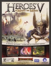 Heroes of Might and Magic V 5 Vintage Promo Ad Art Print Poster Classic - Glossy picture