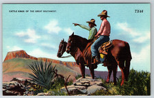 c1940s Cattle Kings Great Southwest TX Linen Postcard picture