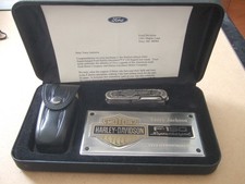 2002 FORD HARLEY DAVIDSON F-150 SUPERCHARGED GIFT SET PAPERWEIGHT KNIFE BONUS picture