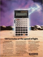 CASIO fx-5000F Scientific Formula Calculator 1988 Vintage Magazine Ad Retro picture