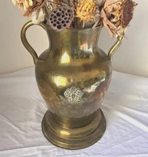 Vintage Art Deco Farberware Brass Vase Circa 1950's 17