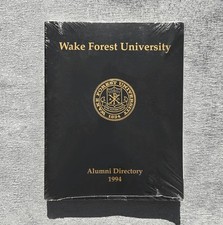 1994 Wake Forest University Alumni Directory Winston-Salem NC Sealed Vintage picture