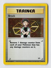 Pokémon TCG Gym Heroes (Unlimited) Brock 15/132 Holo Rare NM picture