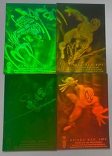 Amazing Spider-man 1994 3D Hologram Chase Card Set (4) Cards Fleer 1994 picture