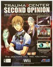 Print Ad 2006 Trauma Center: Second Opinion Wii Original Atlus Promo Poster Art picture
