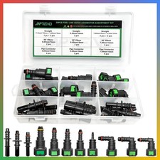 Fuel Line Connector Kit 30pcs Assorted Nylon Quick Connect Auto Hose picture