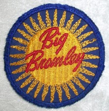 Vintage Embroidered Big Bromley Sun Mountain Ski Resort Vermont Fabric Ski Patch picture