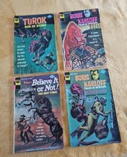 Ghost Stories Comic Whitman Boris Karloff Turok Ripley's Book Lot (4) 1970s picture
