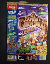 Scooby Doo {General Mills} Count Chocula Millennial Cereal Box EMPTY Y2K🔥 picture