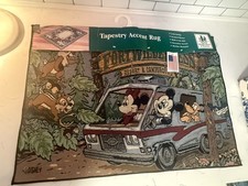 VTG Disney's Fort Wilderness Resort & Campground Tapestry Accent Rug READ picture