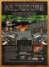 1996 Necrodome PC Vintage Print Ad/Poster Authentic Retro Video Game Art 90s picture