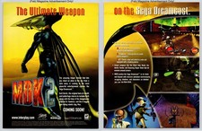 MDK2 Sega Dreamcast BioWare Sci-Fi Shooter Promo 2000 2Page Advertisement picture