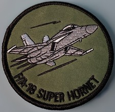 F/A-18 Super HORNET Naval Strike FIGHTER Iron On Patch FA-18 USAF NAVY  Military picture