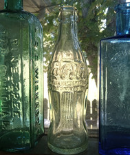 RICHMOND,VA 1915 COKE BOTTLE ORIGINAL HOBBLESKIRT COCA COLA BOTTLE EG27 EMB picture