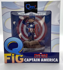 Captain America Civil Ward Q-Fig Diorama - QMX Quantum Mechanix - Brand New, NIB picture