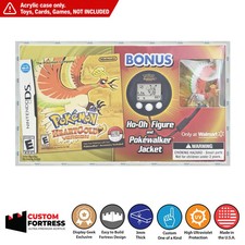 Custom Acrylic Hard Case for Nintendo DS Pokemon HeartGold with Ho-Oh Pokewalker picture
