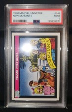 1990 Marvel Universe #142 New Mutants PSA 9 Cable Warlock Cannonball picture