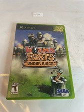 Worms Forts: Under Siege (Microsoft Xbox, 2005) Complete w/ Manual - Tested picture