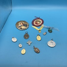 Lot Of 12 Religious Metals Vintage picture