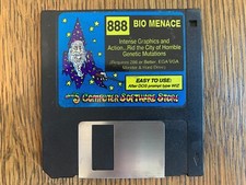 BIO MENACE GAME PC MS-DOS COMPUTER 3.5