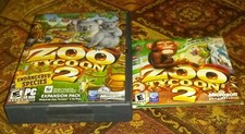 Zoo Tycoon 2 PC Game w/ bonus DVD & Endangered Species Expansion Pack Cd Rom picture