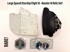 SpaceX Starship Flight 10 Large Dual Recovered Relic Set Historic Booster 16 picture