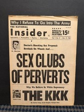 1965 The National Insider Newspaper, White Supremacy KKK Calvin Craig (VRN10L) picture