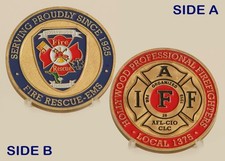 Hollywood Fire Rescue-EMS IAFF Local 1375 Challenge Coin 1#3 picture