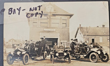 RPPC Boulder Colorado Fire Dept. Station # 2 Crew Posing 1920s. ORIGINAL. picture