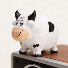 Hand Carved Chubby Giraffe Wooden Figurine Cute Animal Desk Home Decor picture