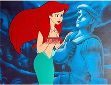 Little Mermaid Adult Ariel Hand painted Animation Cel With Prince Eric picture